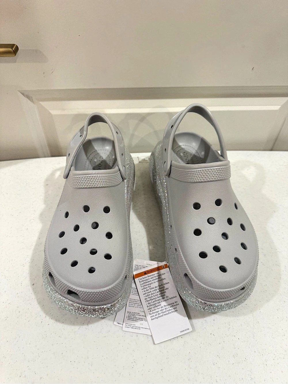 NEW Crocs Classic Crush Glitter Clog Glitter Platform Clogs US 8 M / US 10